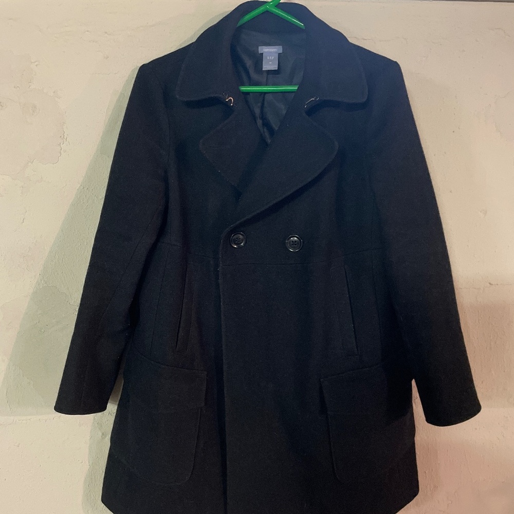 GAP Maternity Wool blend peacoat